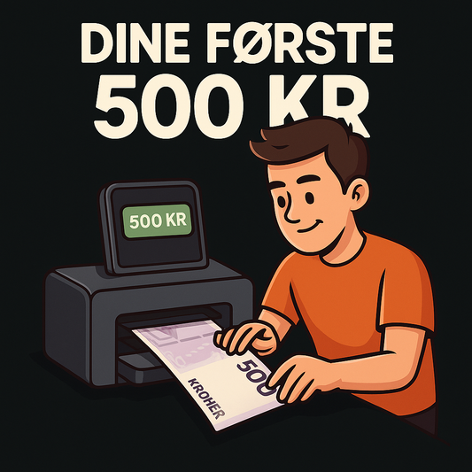 Guide: Din første 500’er – Tjen penge online fra dag 1